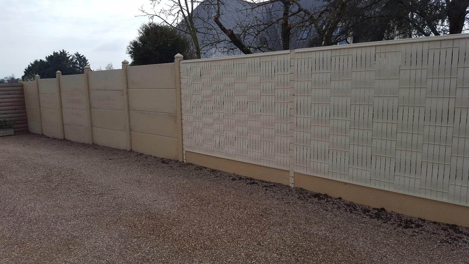 Mixte clôture pleine + occultant