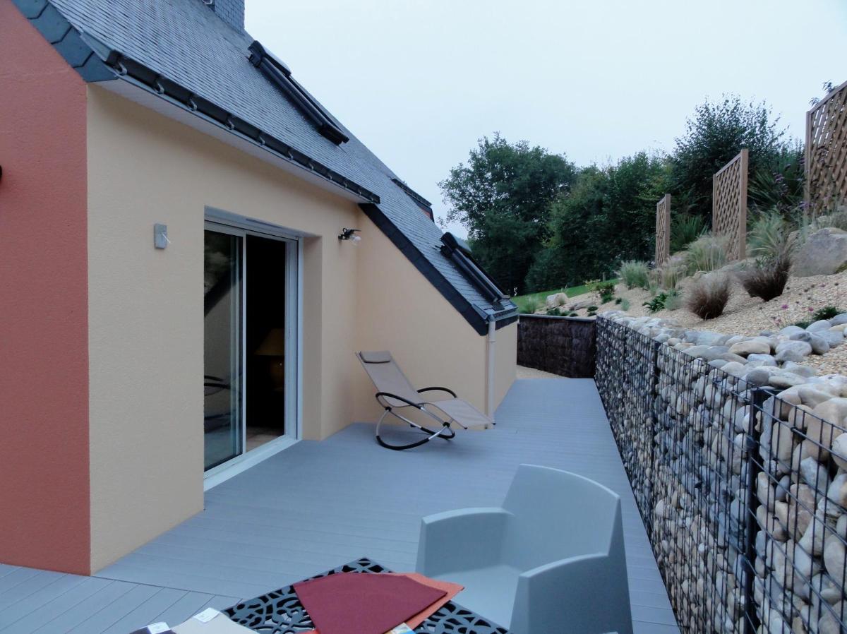 Création  ABELIA PAYSAGES terrasse, gabion