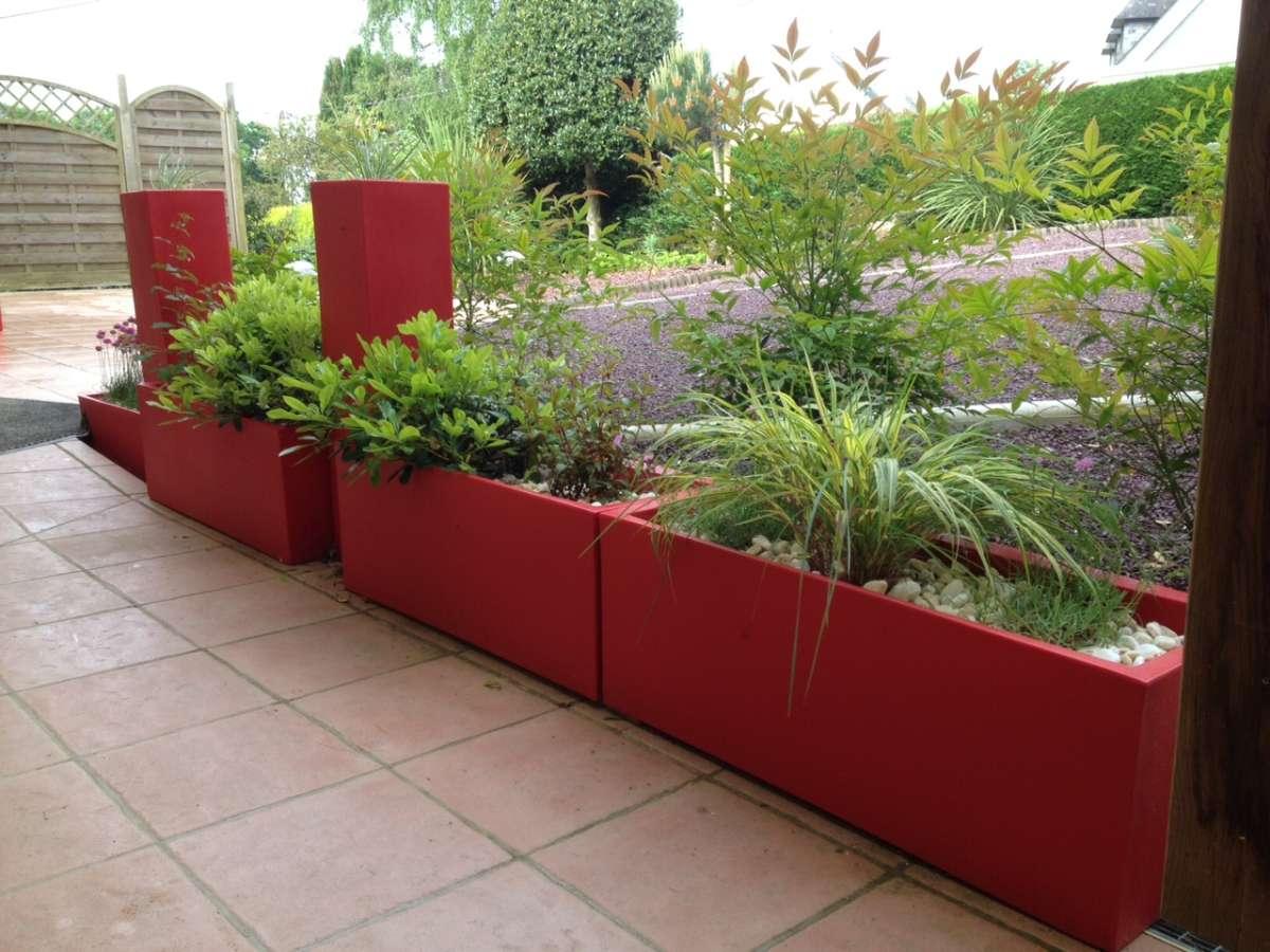 Réalisation Abelia paysages et pots VONDOM