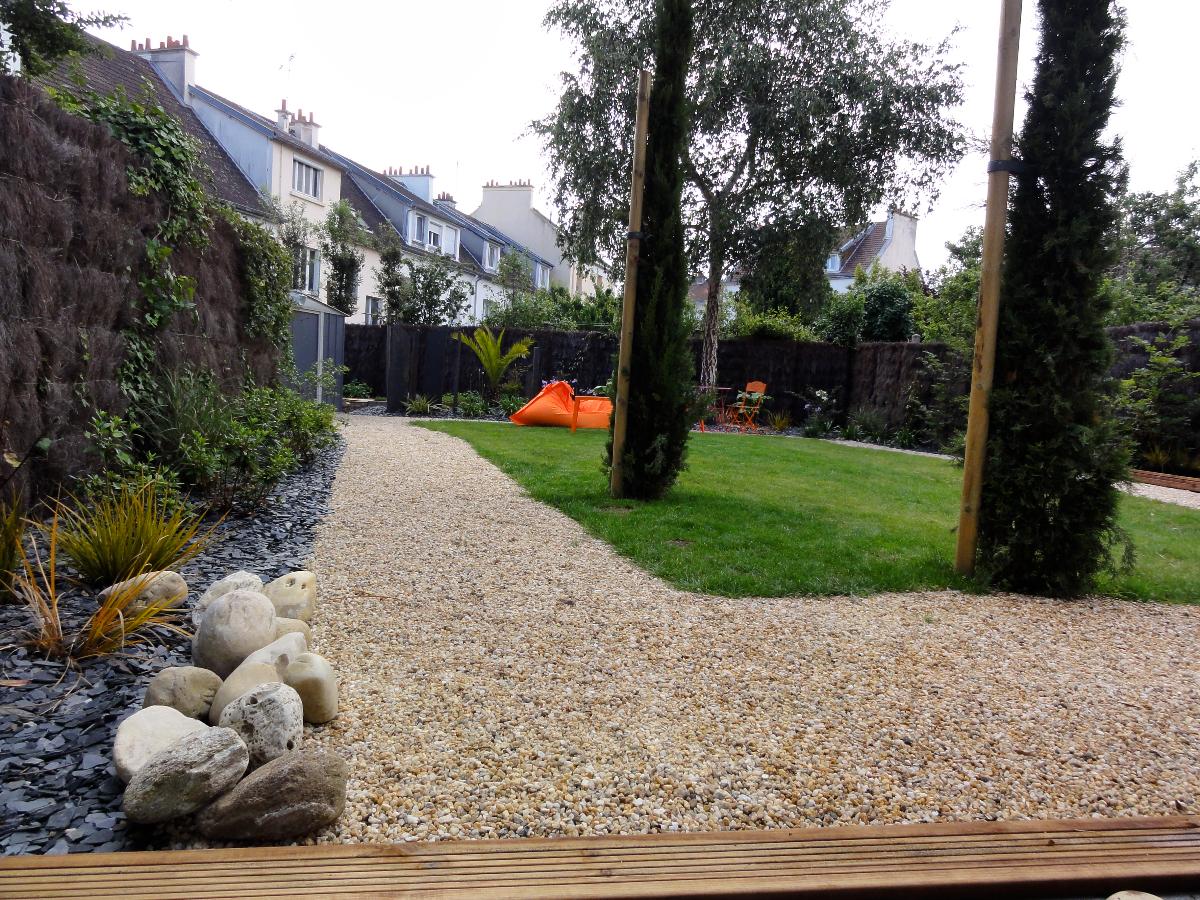 Réaménagement d'un jardin en ville à LORIENT