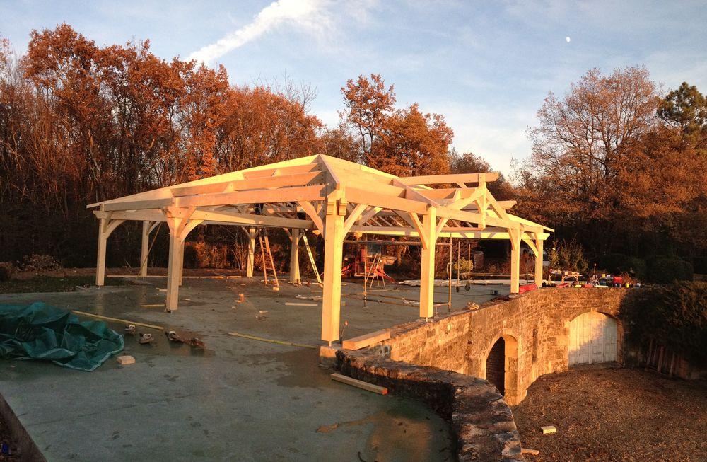 Charpente traditionnelle dans la Vienne