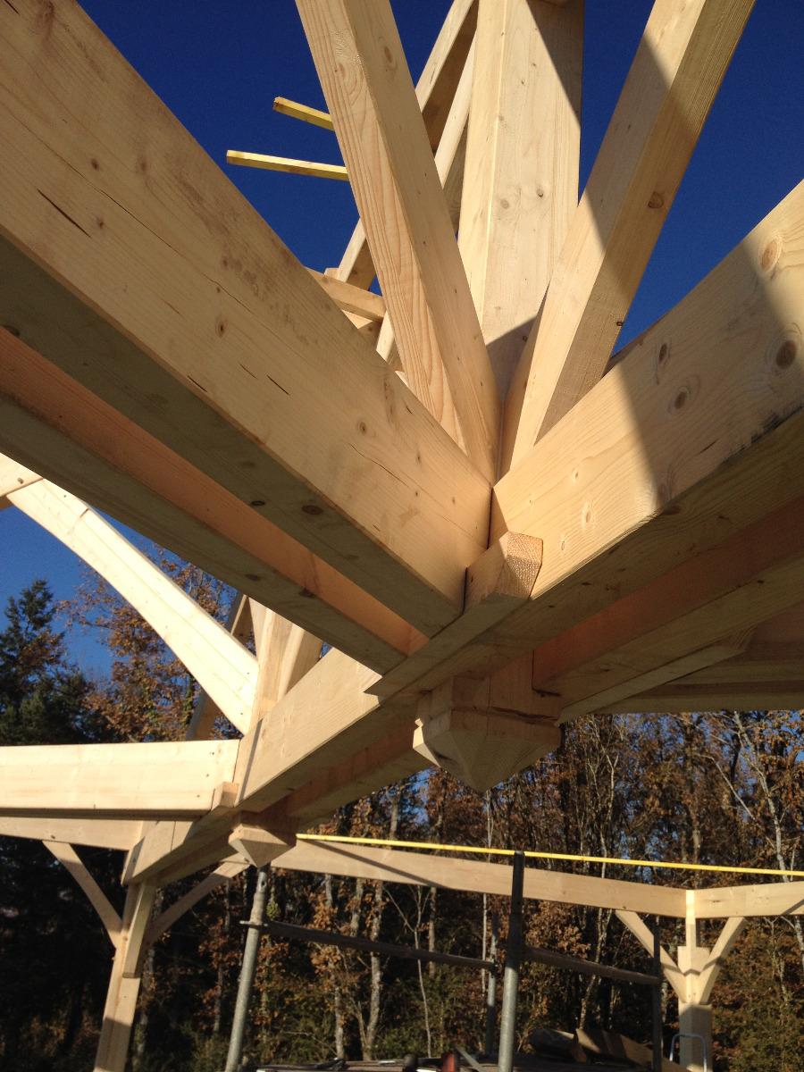 Charpente lamellée collée