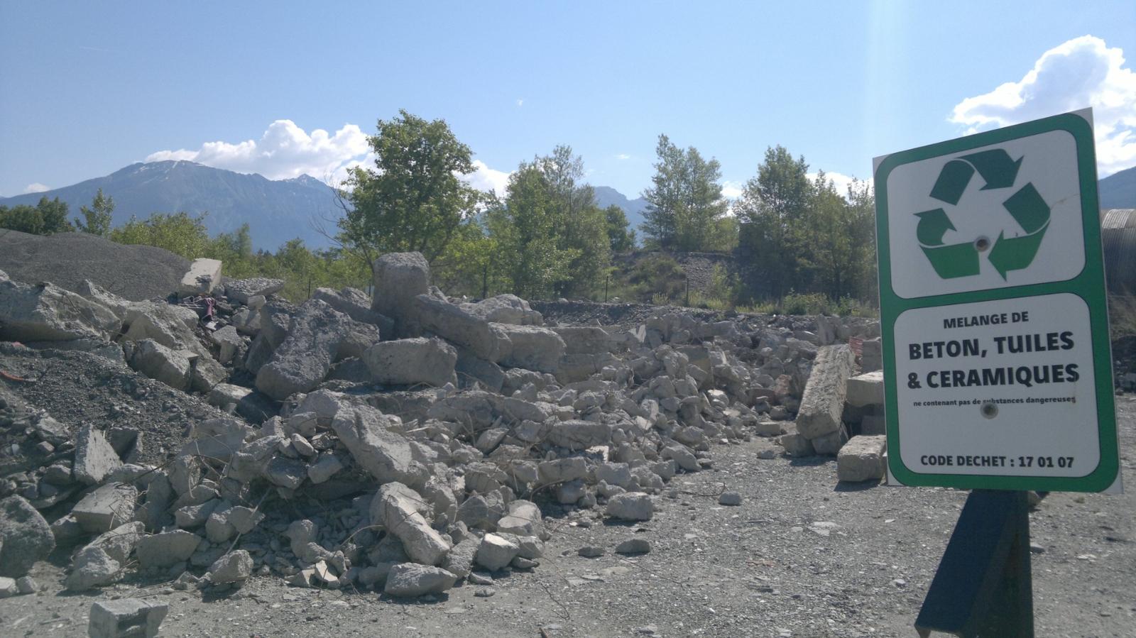 Valorisation des déchets en granulats recyclés à Gap