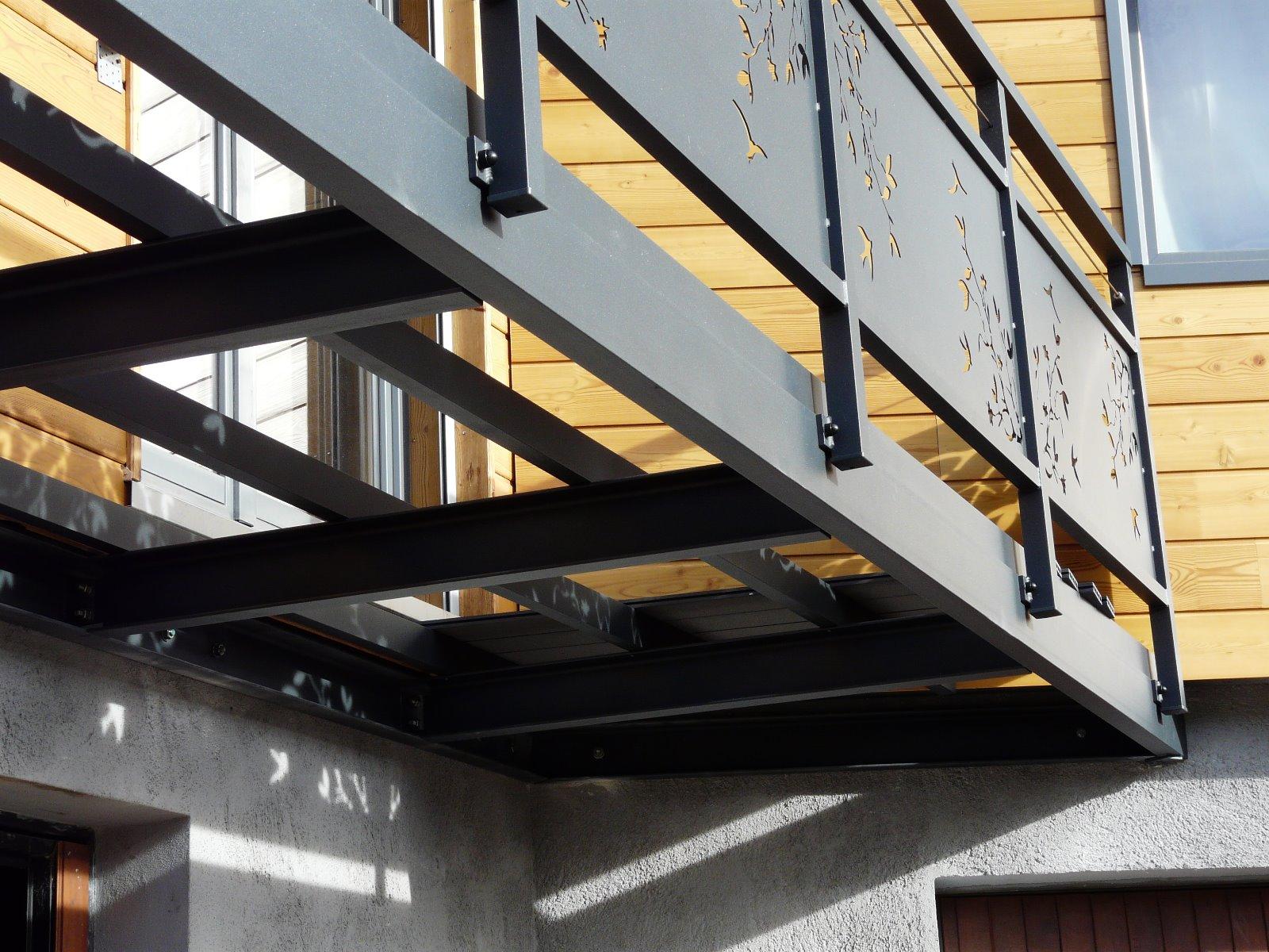 ossature acier rambarde alu