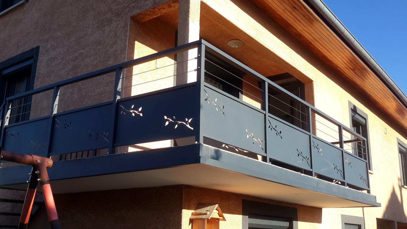 rambarde cable laser