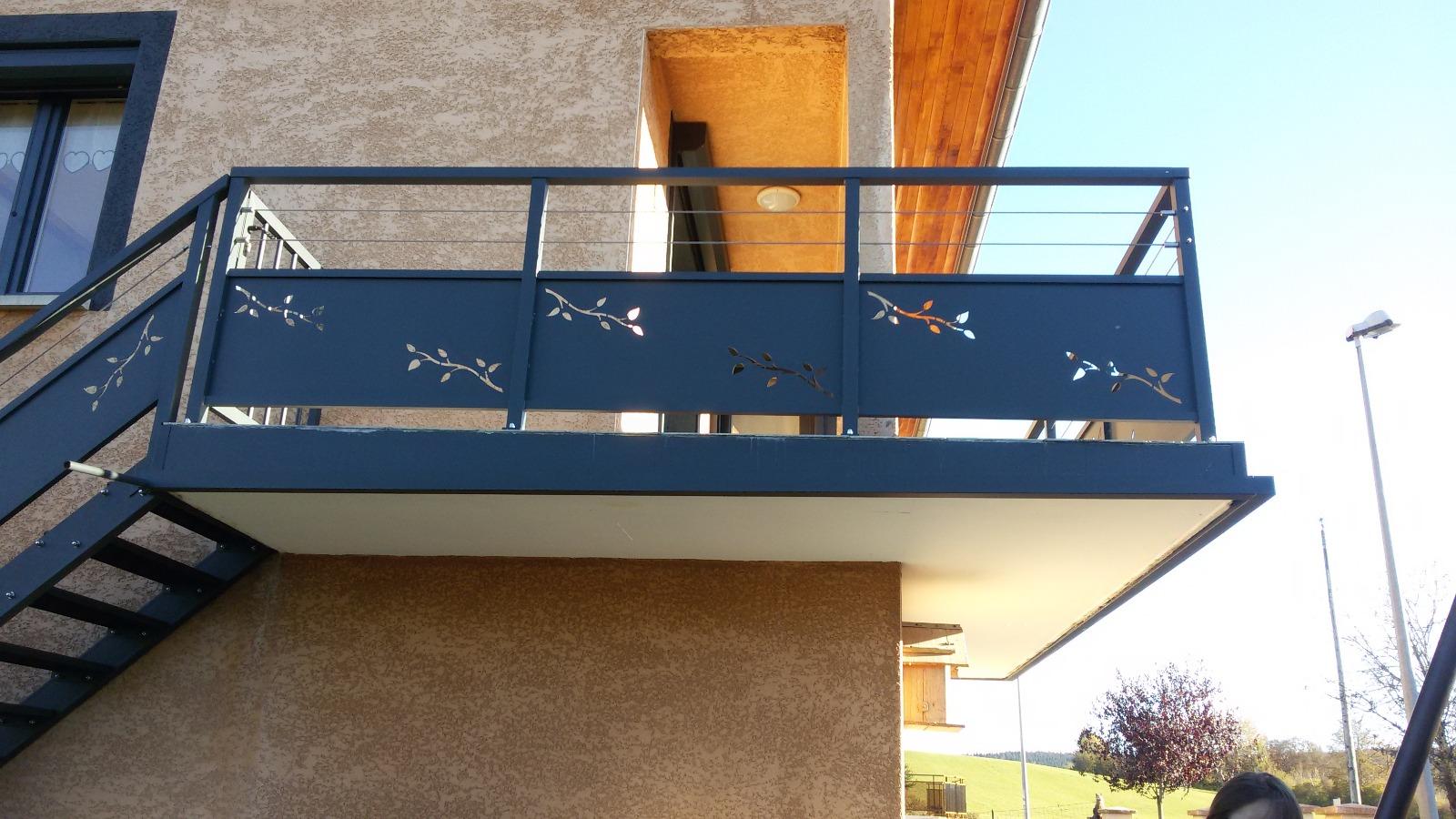 rambarde cable laser