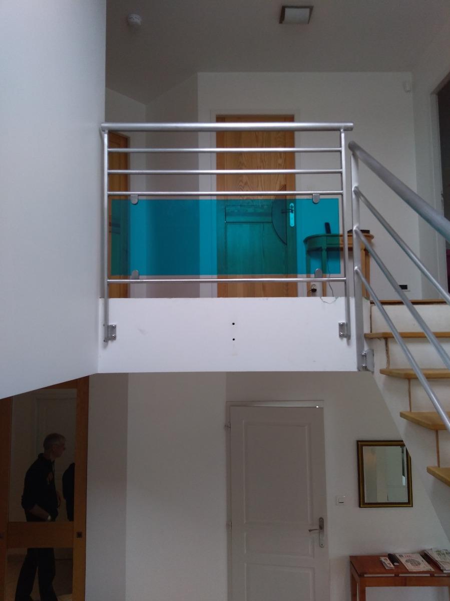 garde corps alu vitre