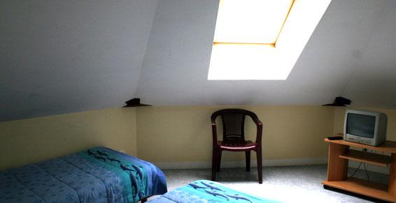 Chambre 2 lits combles aménagées