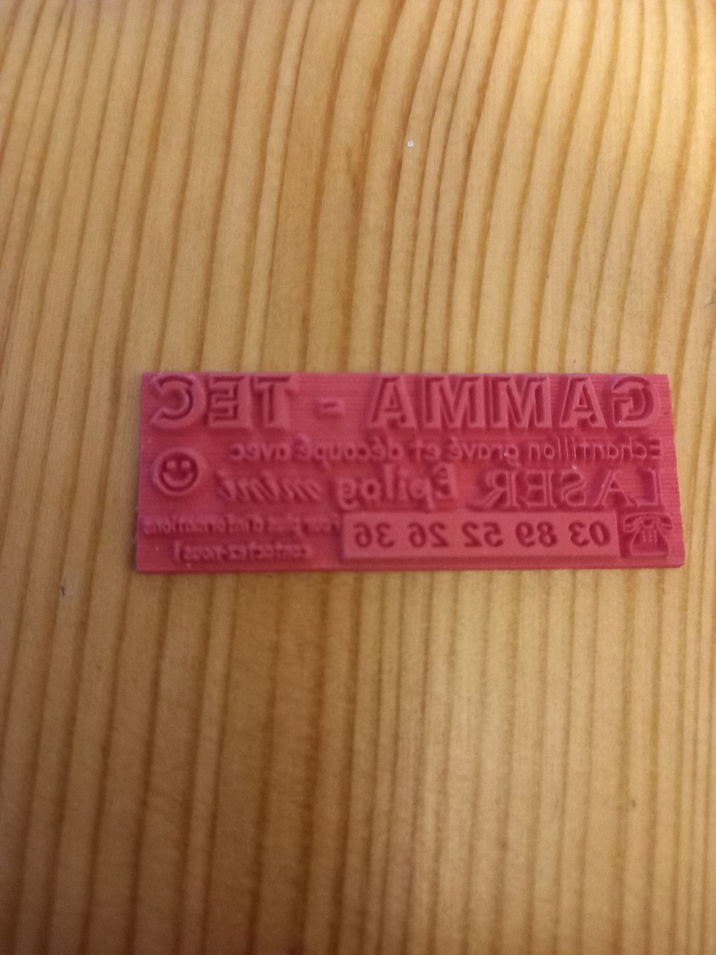 Tampon d'impression rose