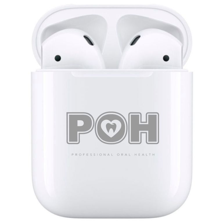 Marquage sur un étui d'écouteurs sans fil