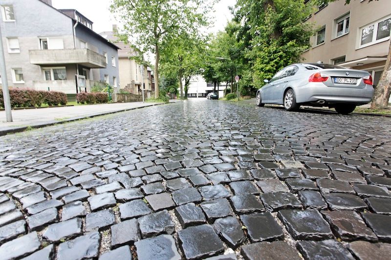 Pflastersteine, Straße