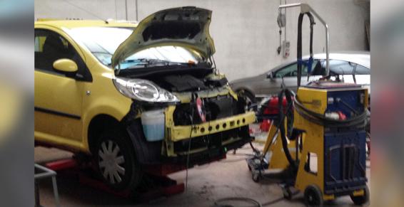 Passage au marbre, Carrosserie, peinture automobile