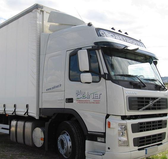 Un parc de camions adaptés au déménagement international