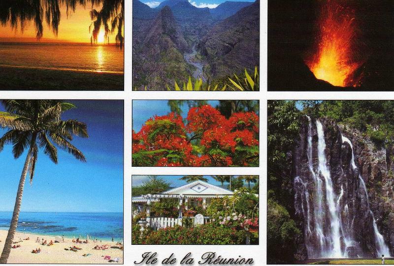 Une carte postale de l'Île de la Réunion