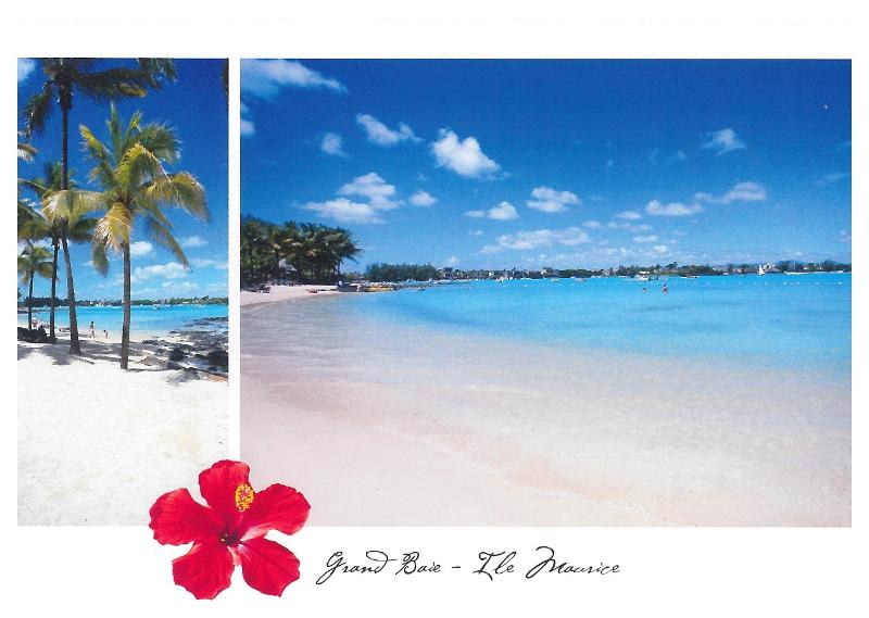 Une carte postale de l'Île Maurice