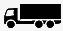 Symbol für einen schwarzen Lieferwagen.