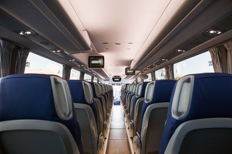 Autocares Rámila S.L. interior de un autocar