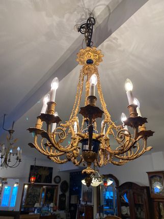 Lustre ancien doré