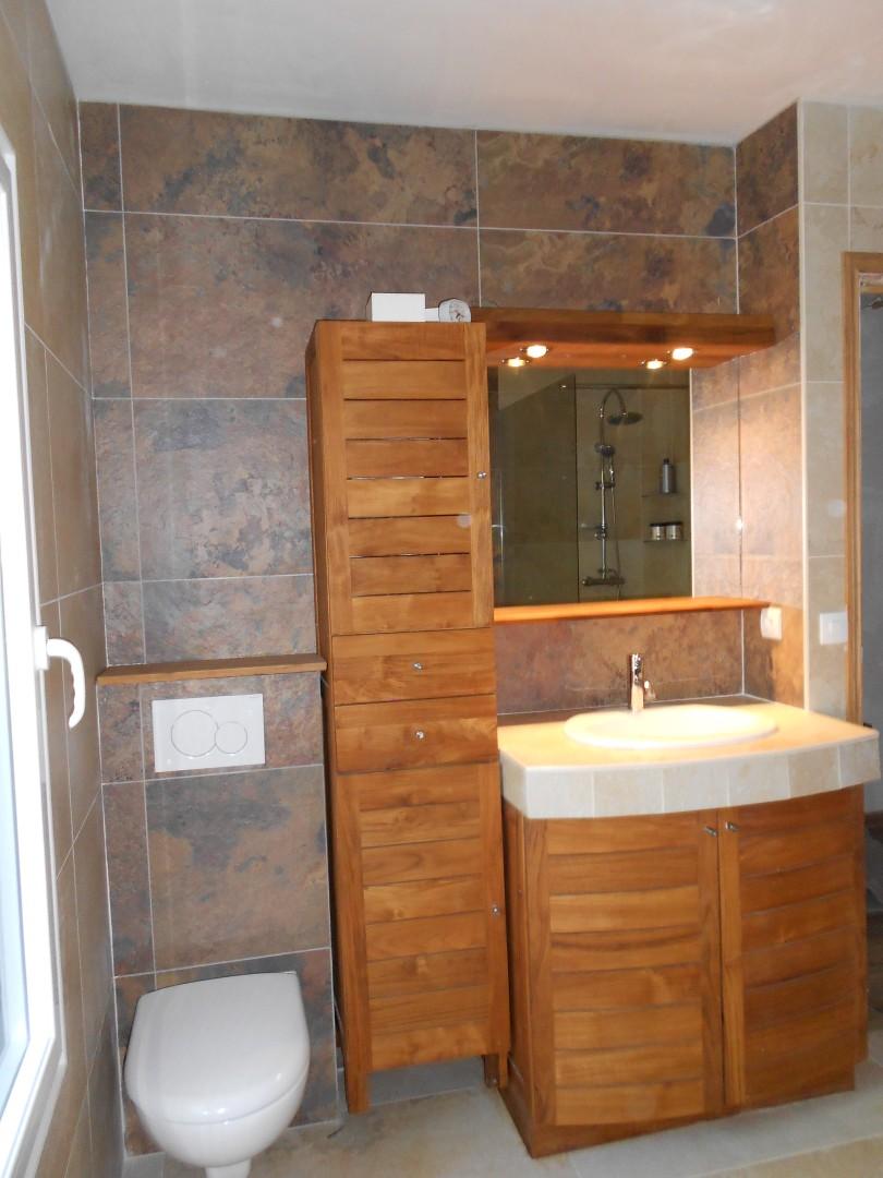 Pose WC suspendu et meuble salle de bain