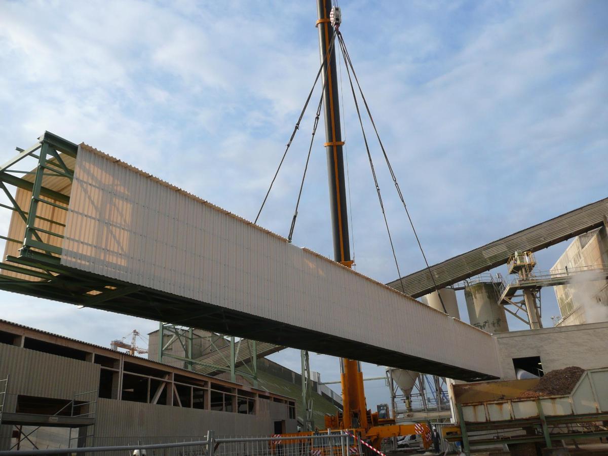 Levage de charpente par notre équipe