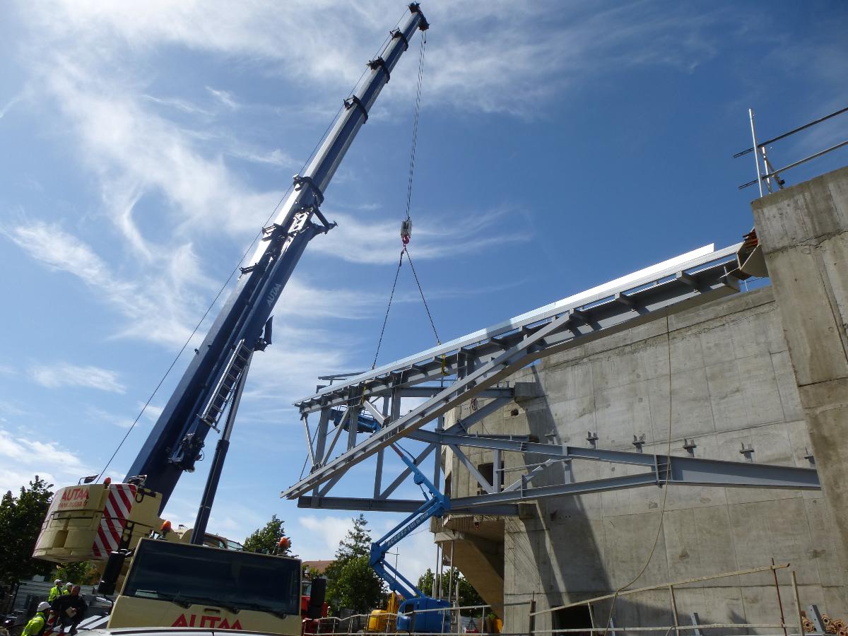 Levage de structure métallique pour une usine de Bayonne