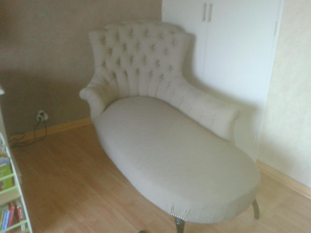 Méridienne capitonnée  - Tapissiers-décorateurs à Tarbes