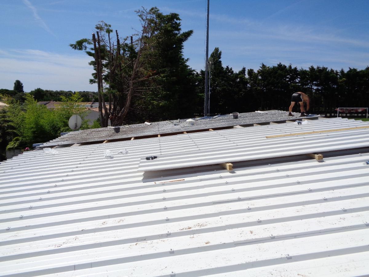 Remplacement et pose de bac acier