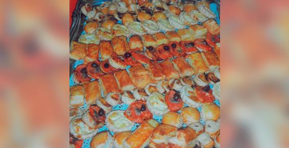 Plateau de mignardises salées. 