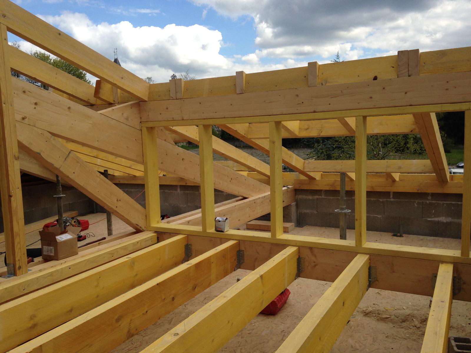 Charpente traditionnelle a Etrepilly