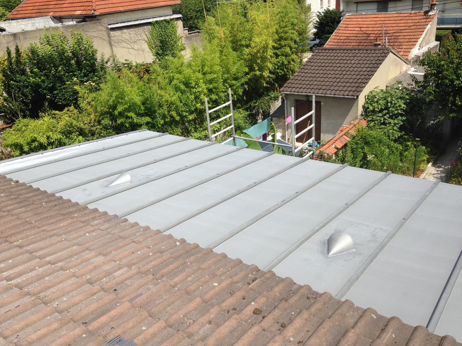 Toiture en zinc a Saint Maur Des Fosses