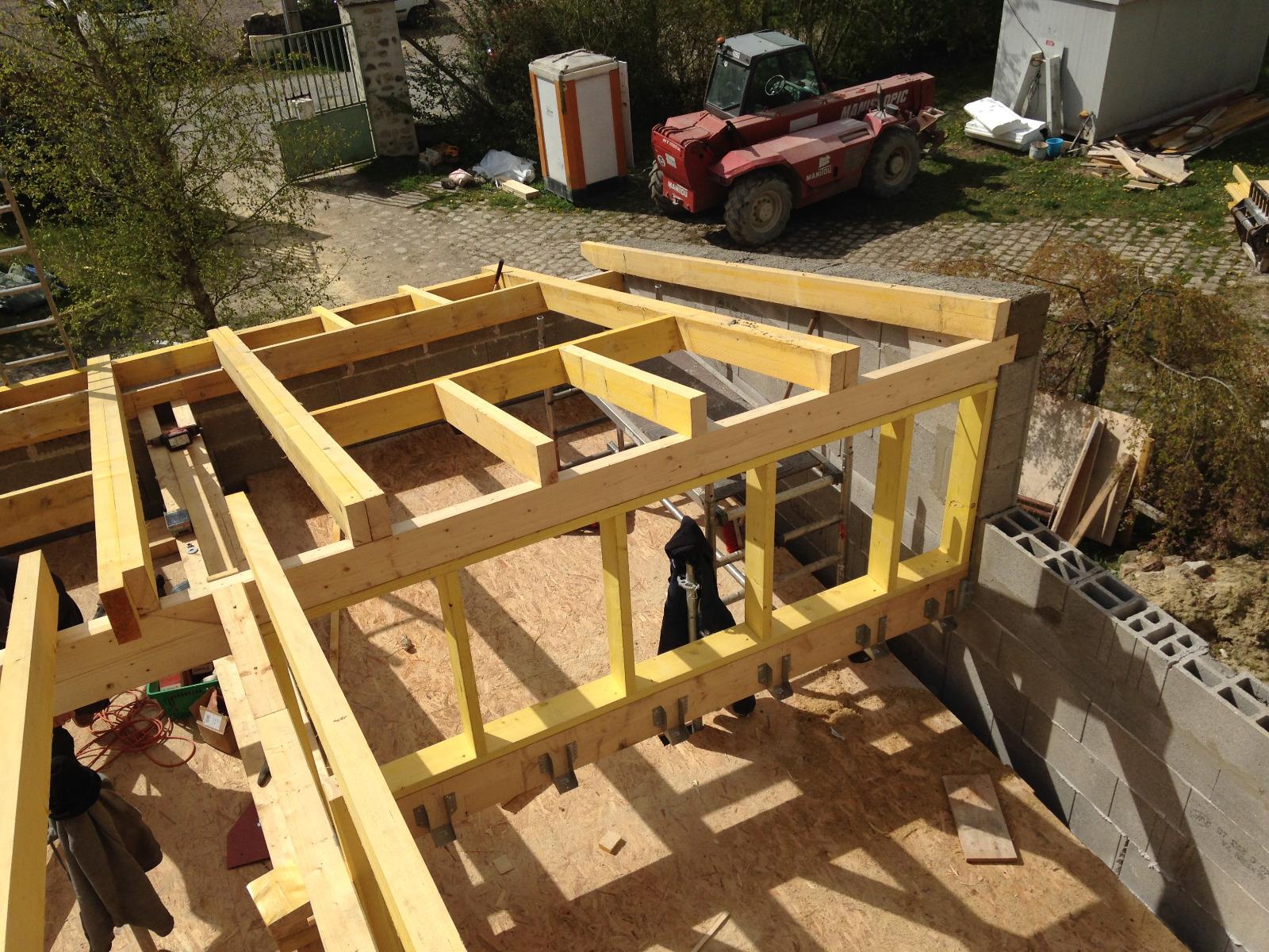 Charpente traditionnelle a Etrepilly