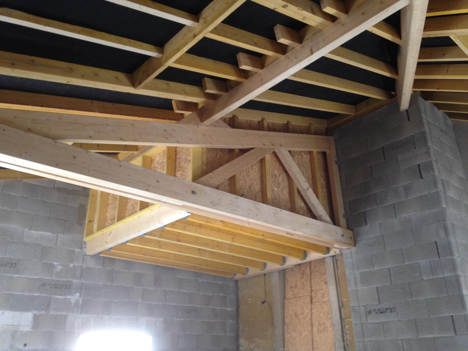 Charpente traditionnelle a Etrepilly