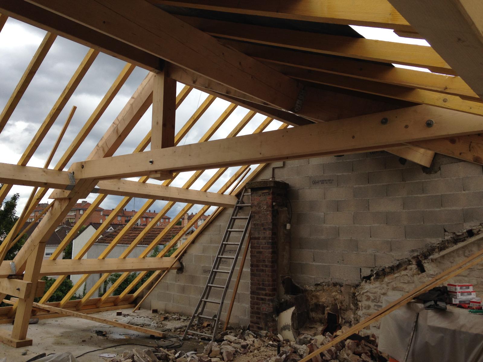 Rehaussement de toiture a Alfortville 6