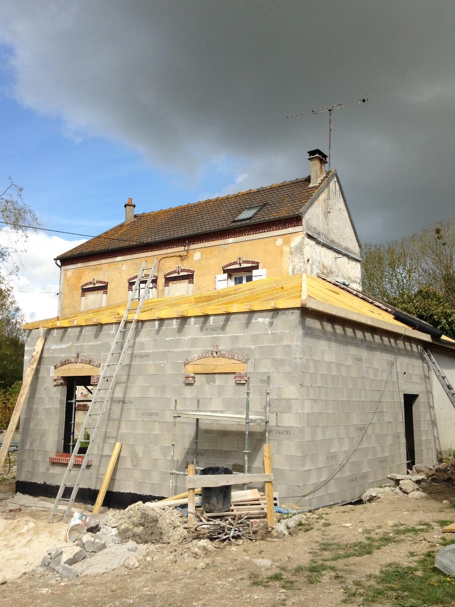 Charpente traditionnelle a Etrepilly