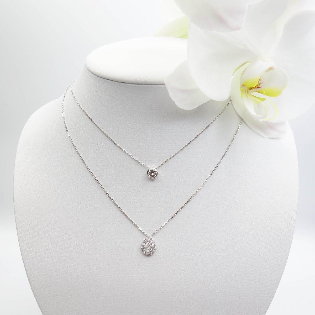 COLLIERS OR BLANC DIAMANTS