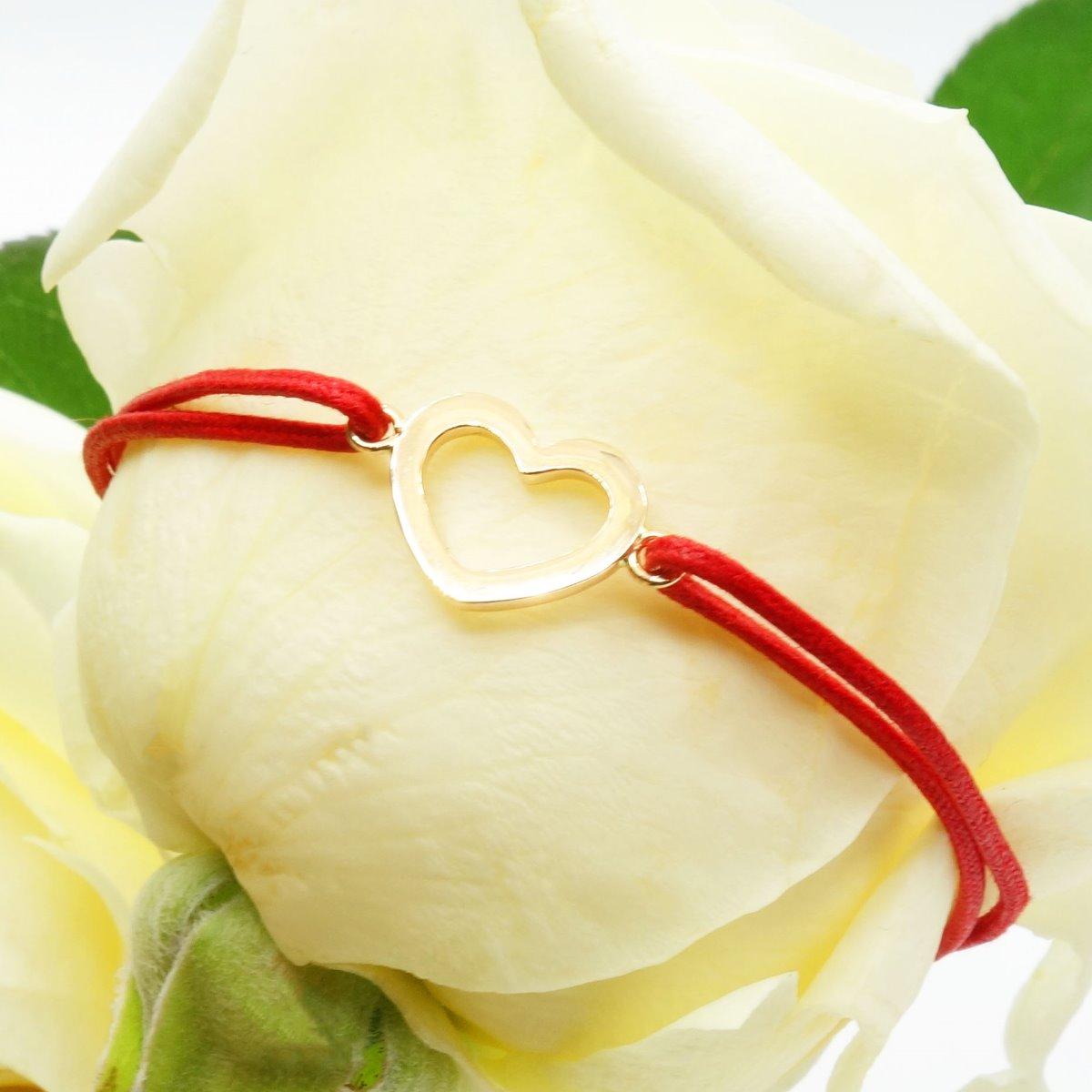 BRACELET CŒUR OR JAUNE