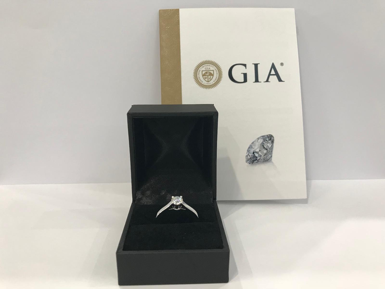 SOLITAIRE DIAMANT CERTIFIE GIA