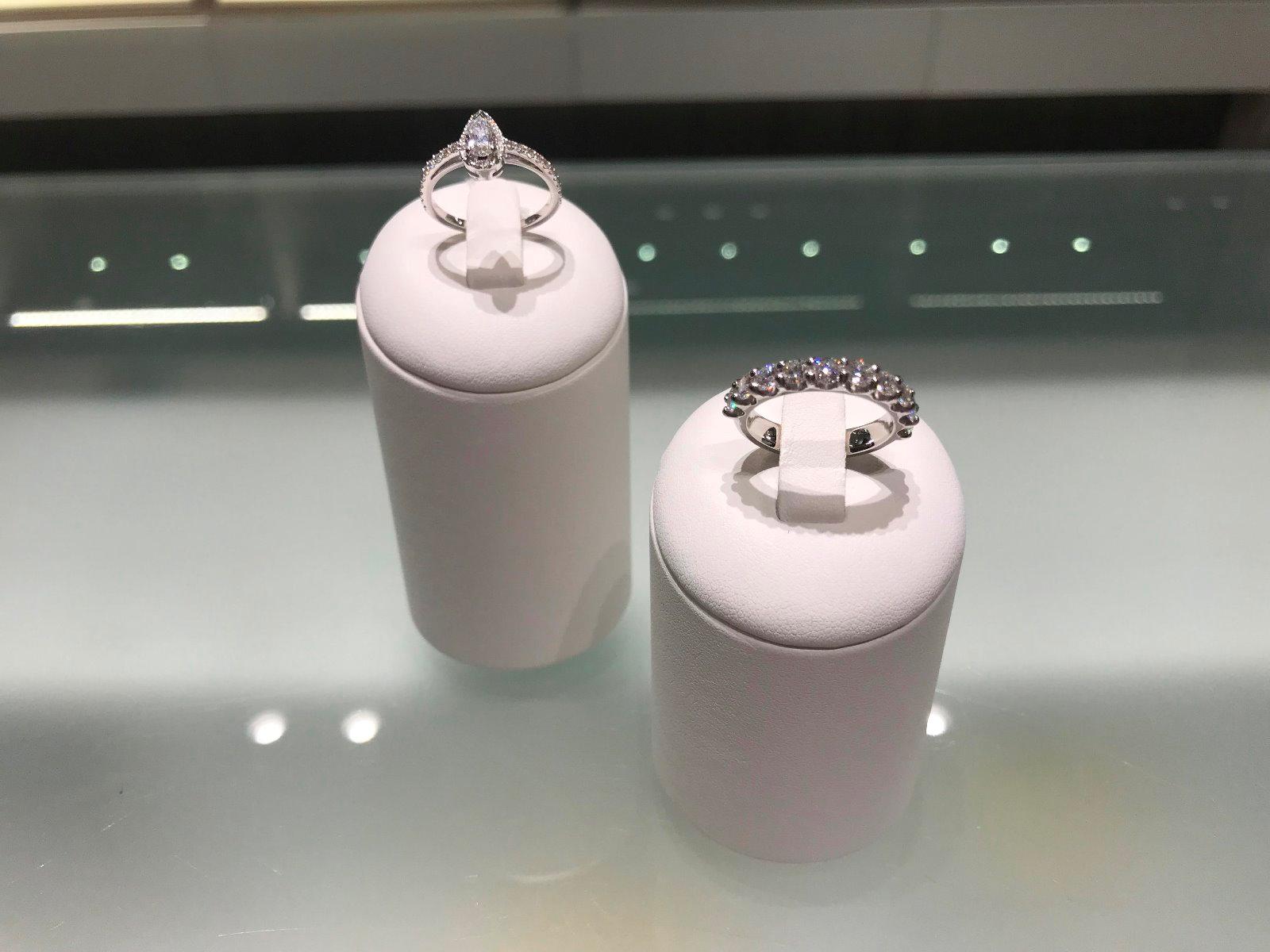 BAGUES DIAMANTS OR GRIS