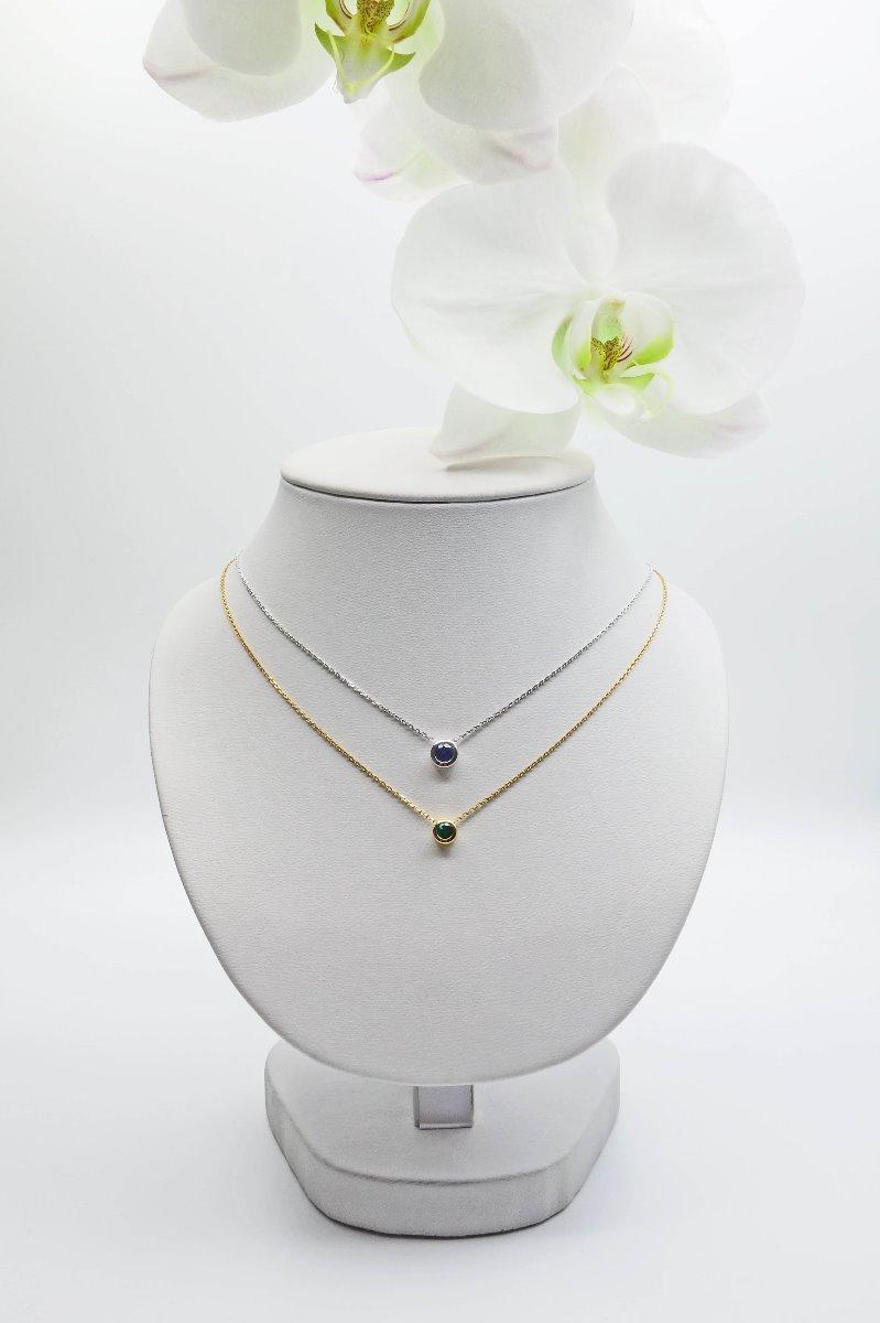 COLLIERS SAPHIR ET ÉMERAUDE