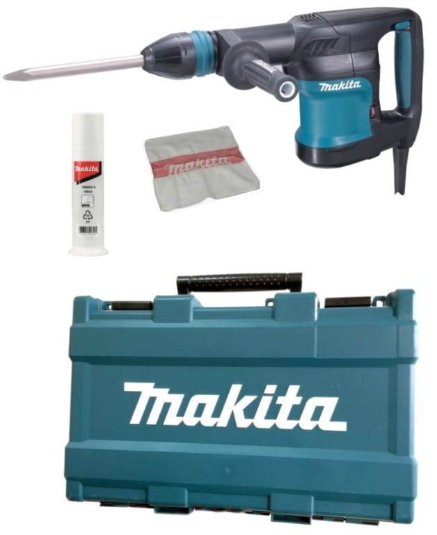 Un martello Makita è in una custodia blu