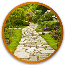 שביל גישה עיצוב גינה