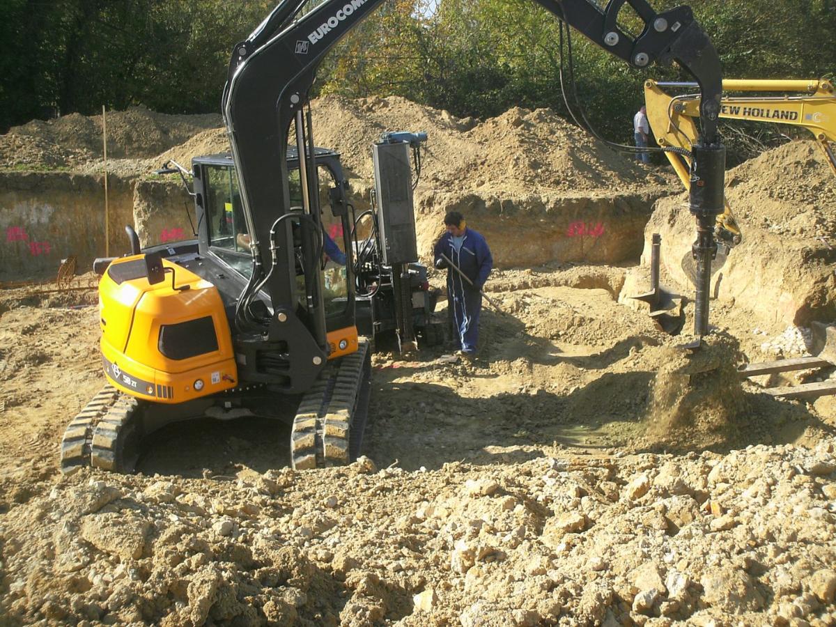 ouverture de pieux (600/800 de diamètre )