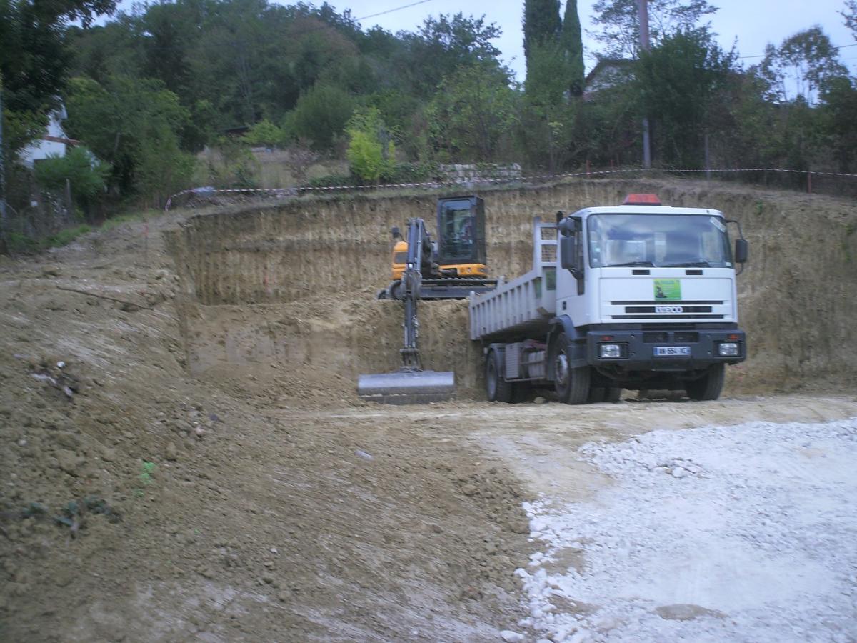 chemin d'accés chantier