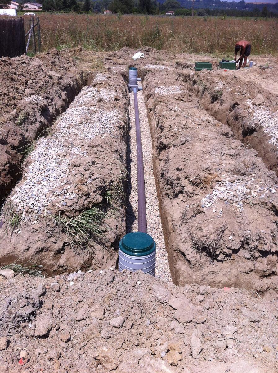 tranchées d'épandages