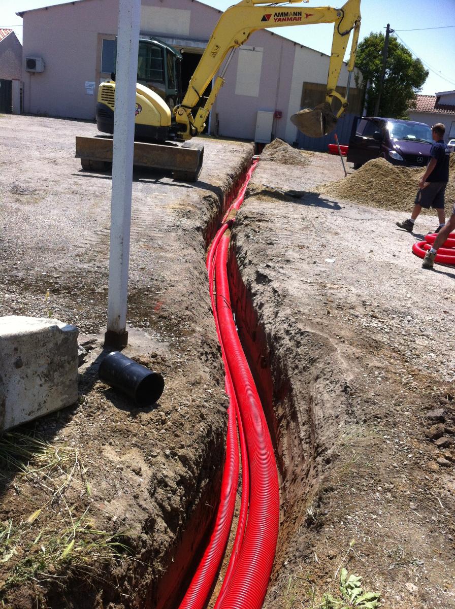 réalisation de tranchée - Paulos TP dans le Lot-et-Garonne technique