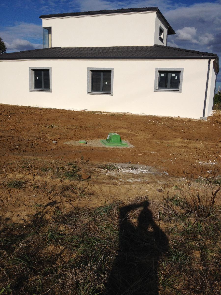 finitions après pose d'une micro-station TRICEL