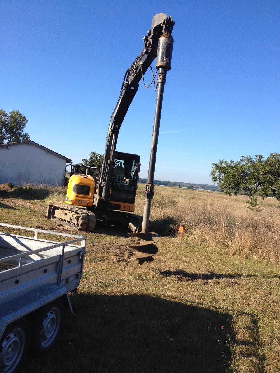 réalisation de pieux  - Paulos TP dans le Lot-et-Garonne