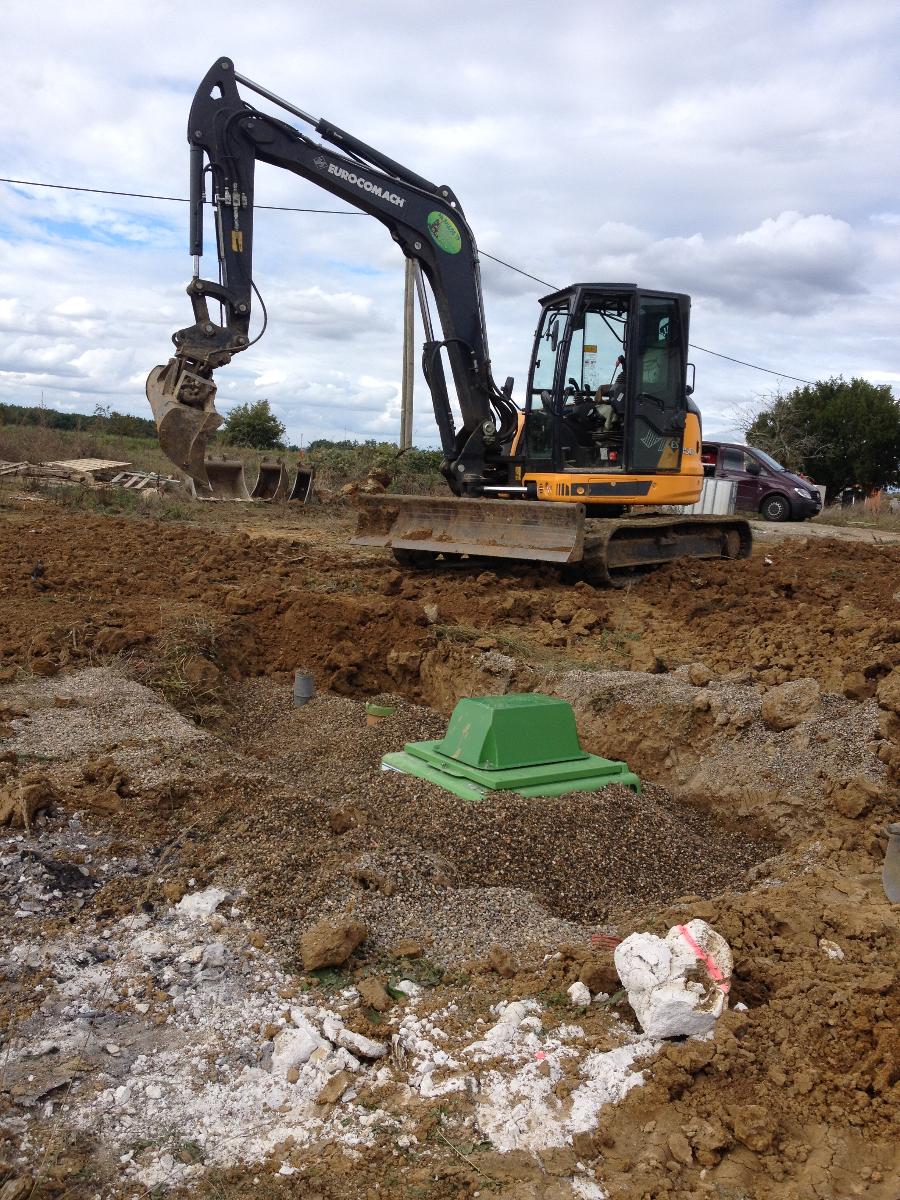 pose d'une micro-station
