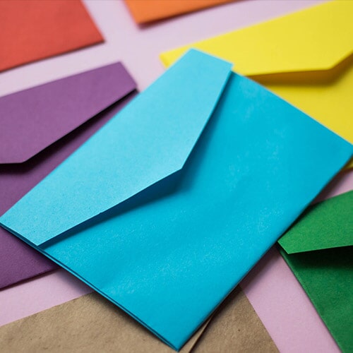 מעטפות בהדפסה צבעונית