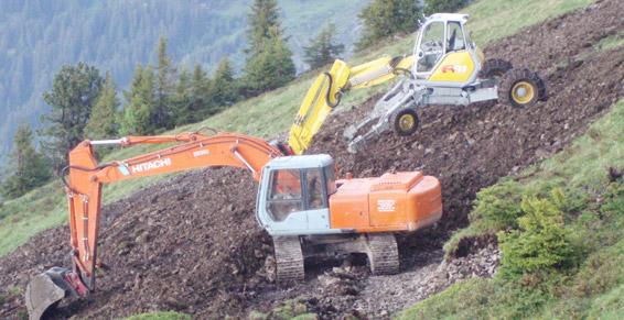 démolition en montagne